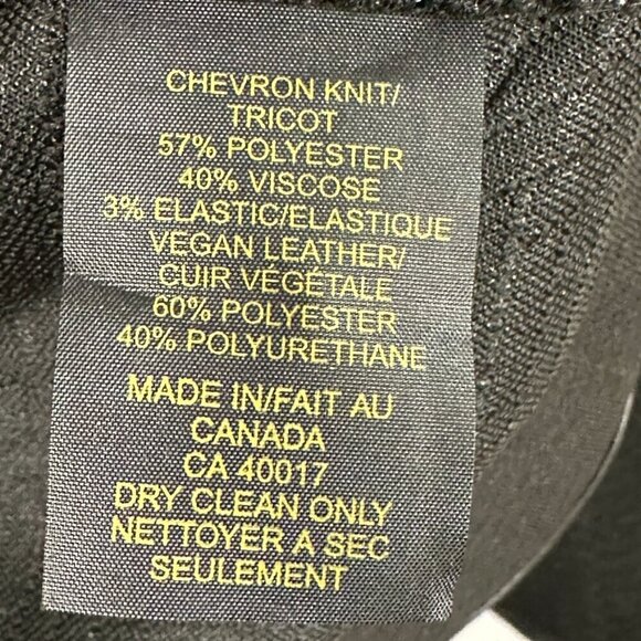 Periphery Jacket Womens Small Black Assymetrical Zip Textured Faux Leather Trim - Picture 10 of 10